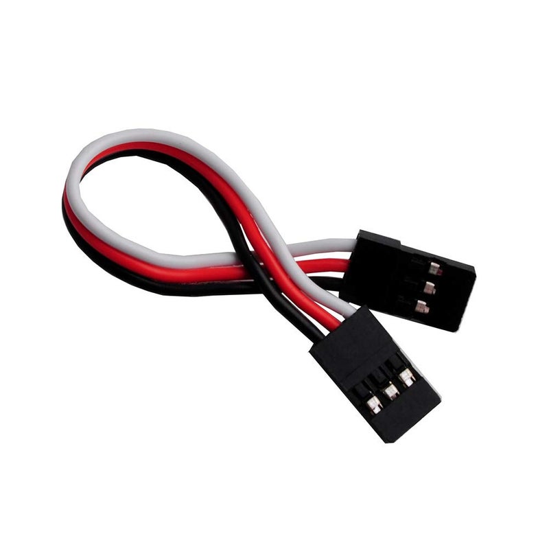 DIYmall 10pcs 3.93inch Male to Male JR Plug Servo Extension Lead 3Pin 100mm Servo Extension Cable for RC Plane Car - Image 4